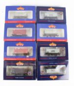 Eight Bachmann OO gauge wagons.