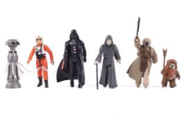 A collection of six Star Wars figures.