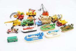 An assortment of diecast vehicles.