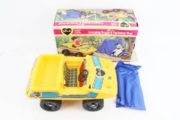 A Sindy Camping Buggy and Foldaway tent set. Appears complete, boxed.