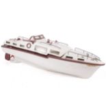 A vintage Tri-ang Avon electric 'Luxury Cabin Cruiser' model boat.