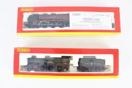 Two Hornby OO gauge steam locomotives and tenders.