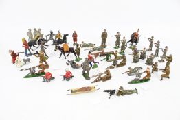 A collection of model soldiers.
