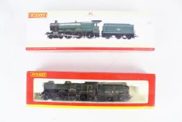 Two Hornby OO gauge steam locomotives and tenders.