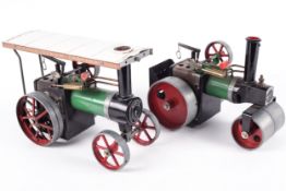 A collection of assorted vintage Mamod live steam engines and accessories.