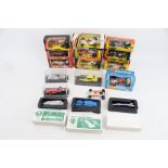 A collection of diecast cars.