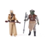 A collection of two Star Wars figures.