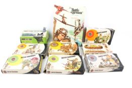 A quantity of boxed Airfix military vehicles and figures,
