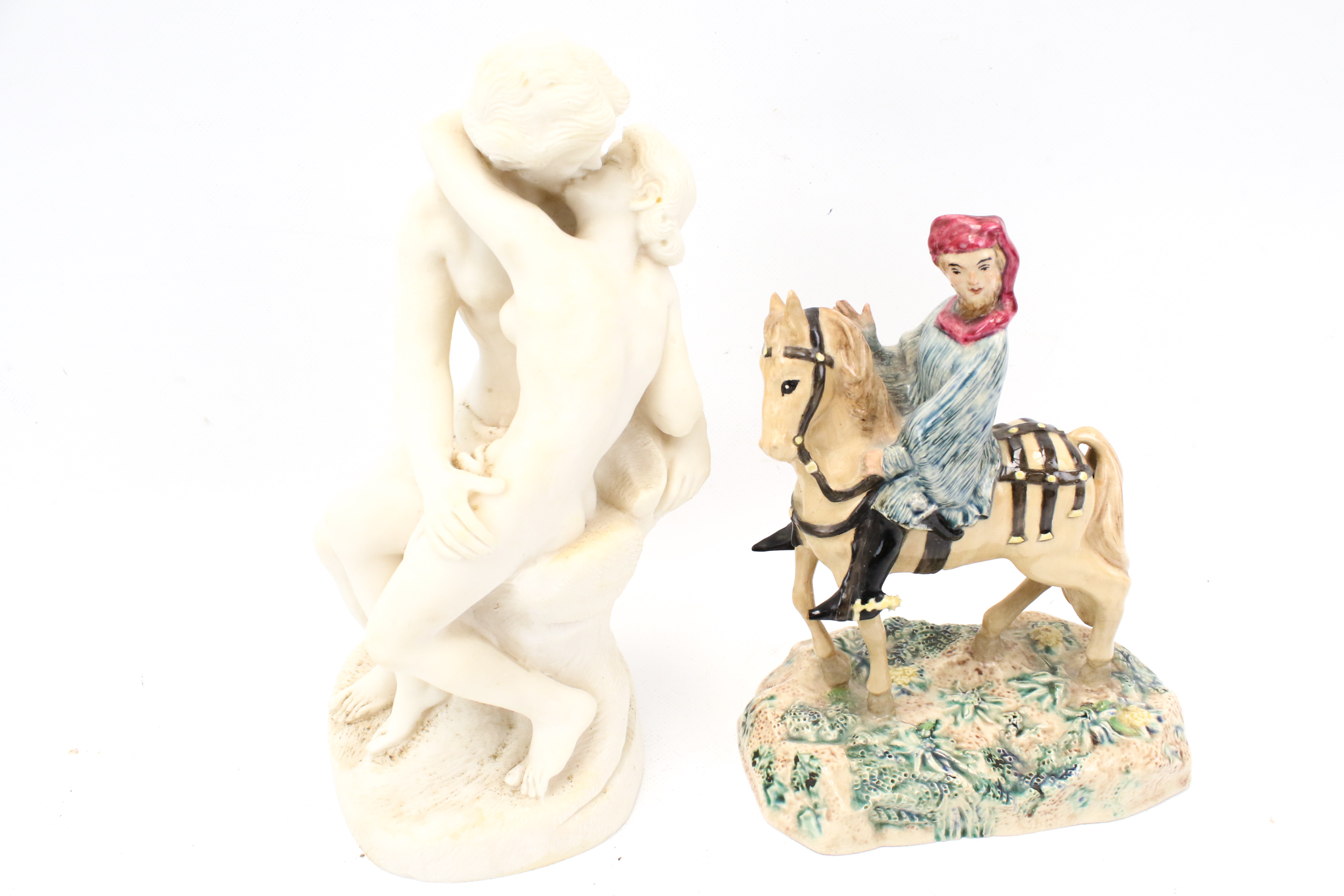 Two contemporary ceramic figurines.