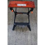 A vintage Black & Decker Workmate folding bench.