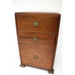 An Art Deco mahogany cabinet.