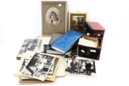 A collection of family photographs and negatives.