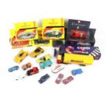 A collection of assorted diecast model cars. Including Lesney Matchbox, Corgi, etc. Some boxed.