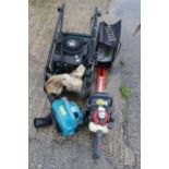 Three pieces of garden machinery, Including a Hayter Quantum XM 35 lawnmower,