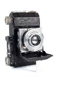 A Kodak Retinette II folding film camera. SN 326227K. With a Kodak Anastigmat 50mm f3.5 lens.