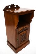 A contemporary mahogany cabinet.