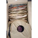 A collection of assorted 78 RPM 10 inch records. Including Decca, His Master's Voice, etc.