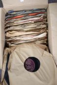 A collection of assorted 78 RPM 10 inch records. Including Decca, His Master's Voice, etc.