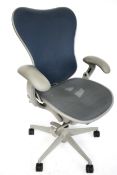 Herman Miller 'Mirra' swivel office chair (large size), in grey livery.