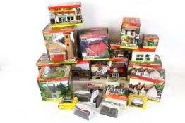 Collection of Hornby OO gauge buildings and track accessories etc.