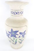 A large studio pottery ceramic vase.