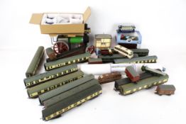 A collection of toys and model railway.