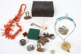 A collection of costume jewellery.