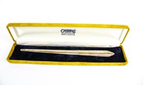 A Carrs Silverware silver paper knife.