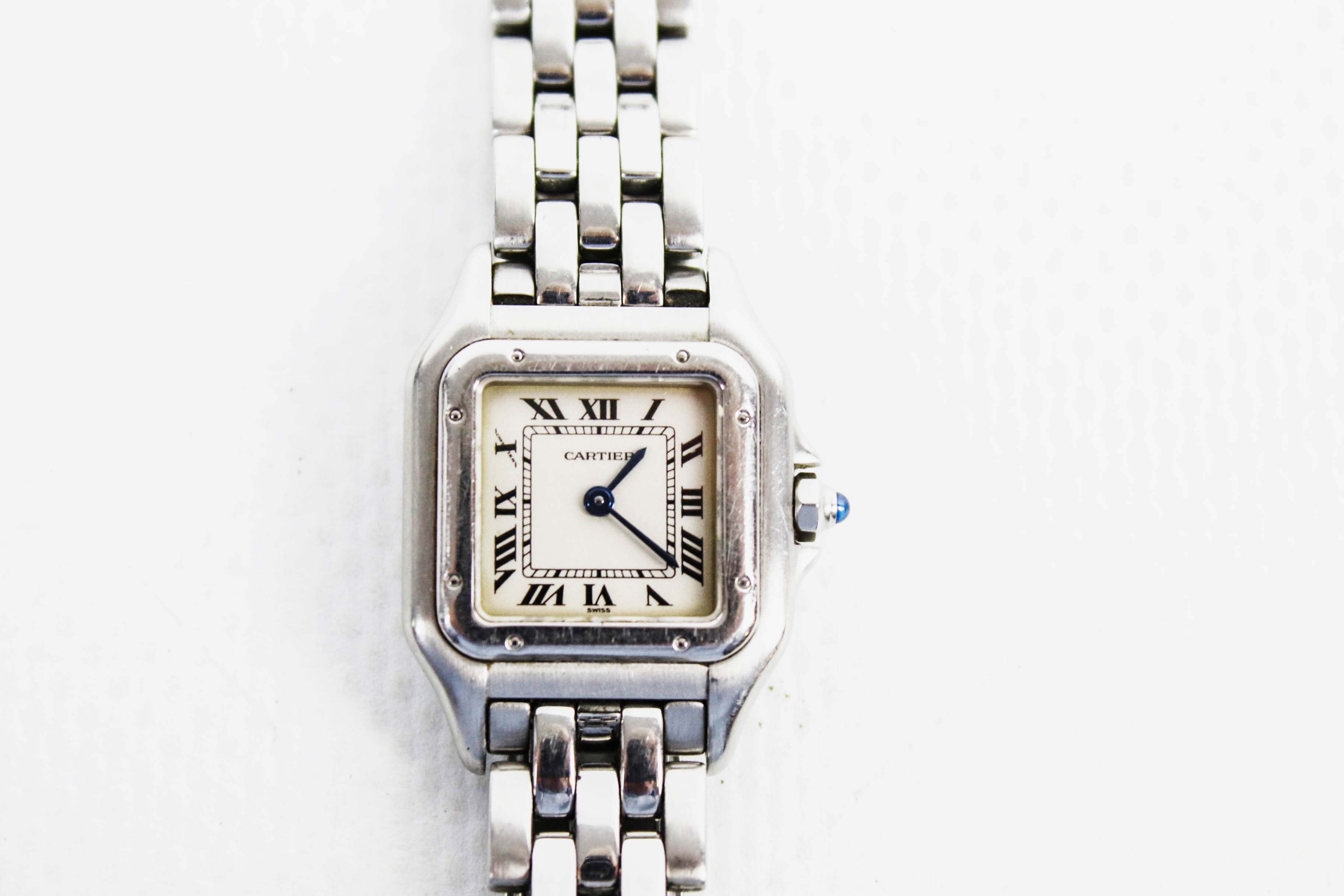 Cartier, Panthere, a lady's stainless steel bracelet watch, circa 2003, Ref 1320.