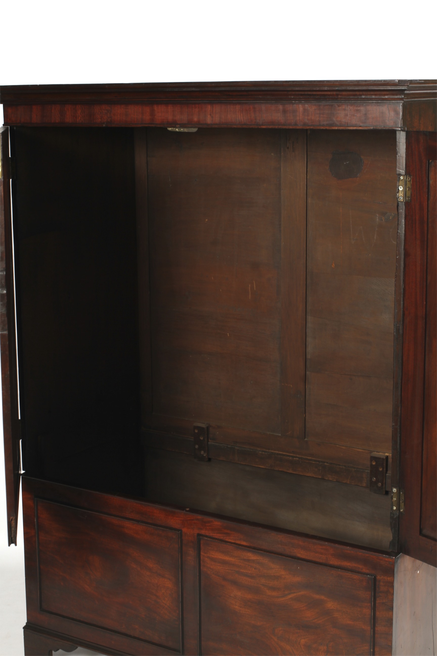 A Georgian (and later) mahogany linen press. - Image 2 of 2