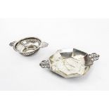 Two 20th century silver sweet dishes.