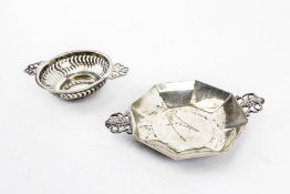 Two 20th century silver sweet dishes.