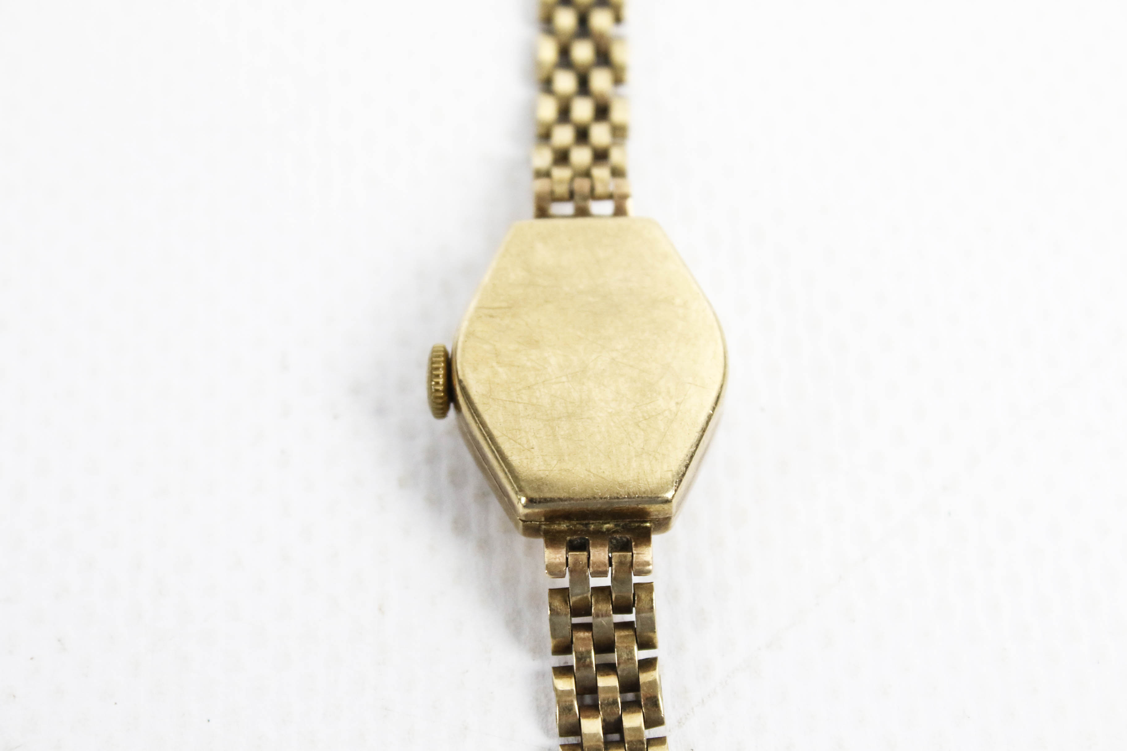 Smiths Imperial, a lady's 9ct gold tonneau-shaped bracelet watch, circa 1961. - Image 4 of 5