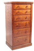 A 19th century satinwood Wellington Chest.