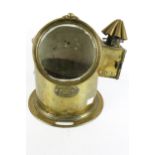 A 19th century brass cased bimble ships compass. Bears makers mark for H.