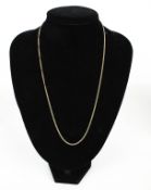 A modern 9ct gold curb link necklace.
