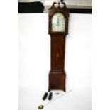 Mahogany long case clock Bristol maker