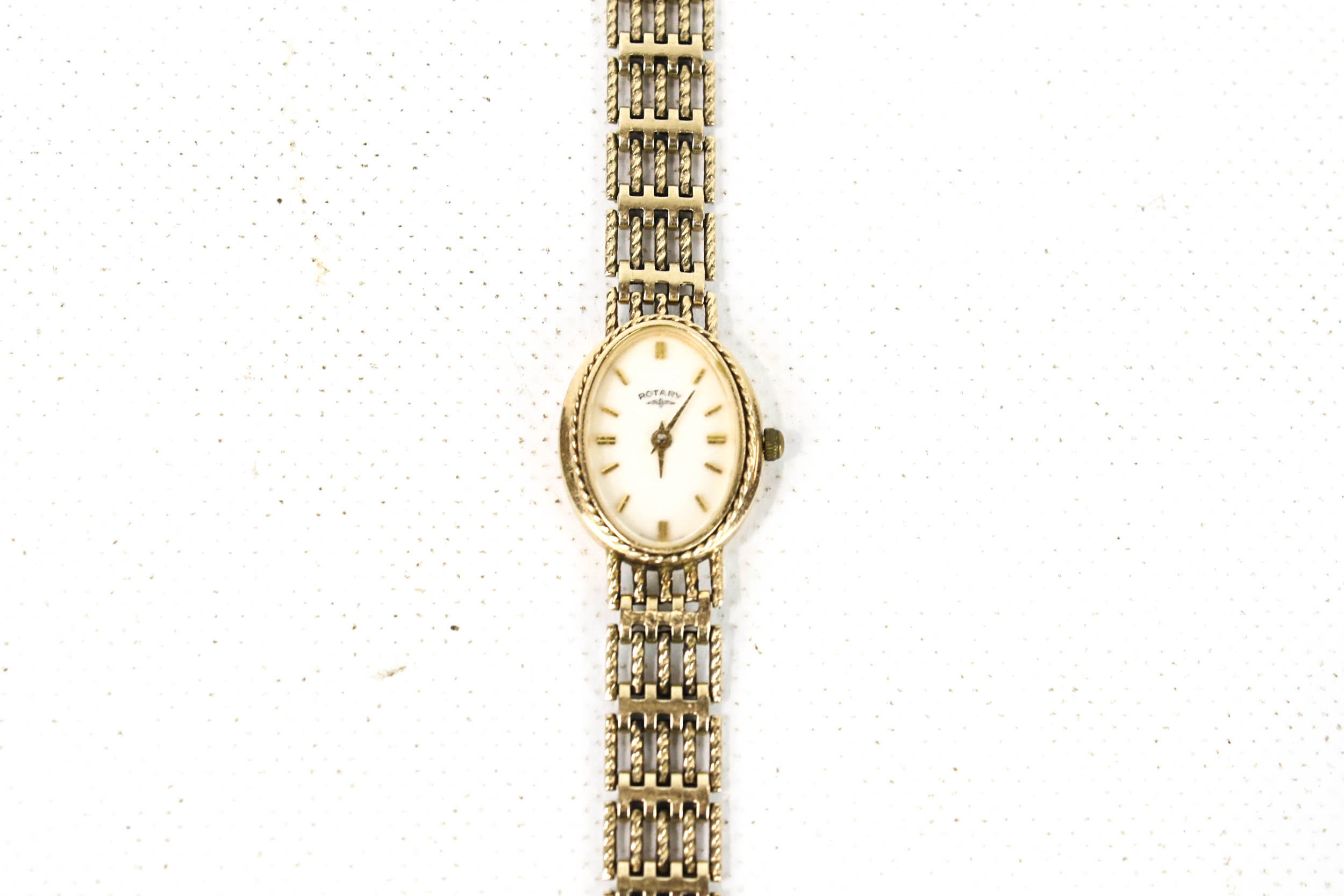 Rotary, a vintage lady's 9ct gold oval bracelet watch, circa 1996. - Image 2 of 3