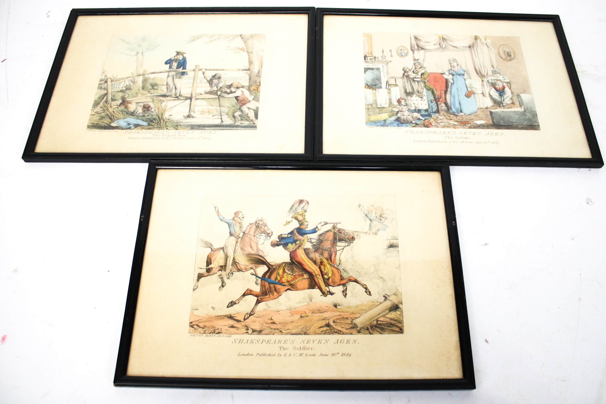 After Henry Alkin (British 1785-1851) a set of eight hand coloured engravings. - Image 4 of 4