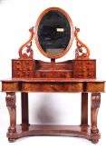 A Victorian Duchess mahogany dressing table.