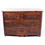 A 17th/18th century Continental walnut chest of drawers.