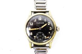 Glycine, a German WWII military wristwatch, No D 72819 H.