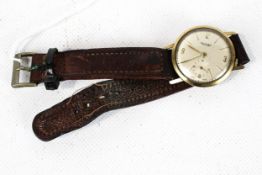 Rotary, a gentleman's 9ct gold round wrist watch, circa 1957,