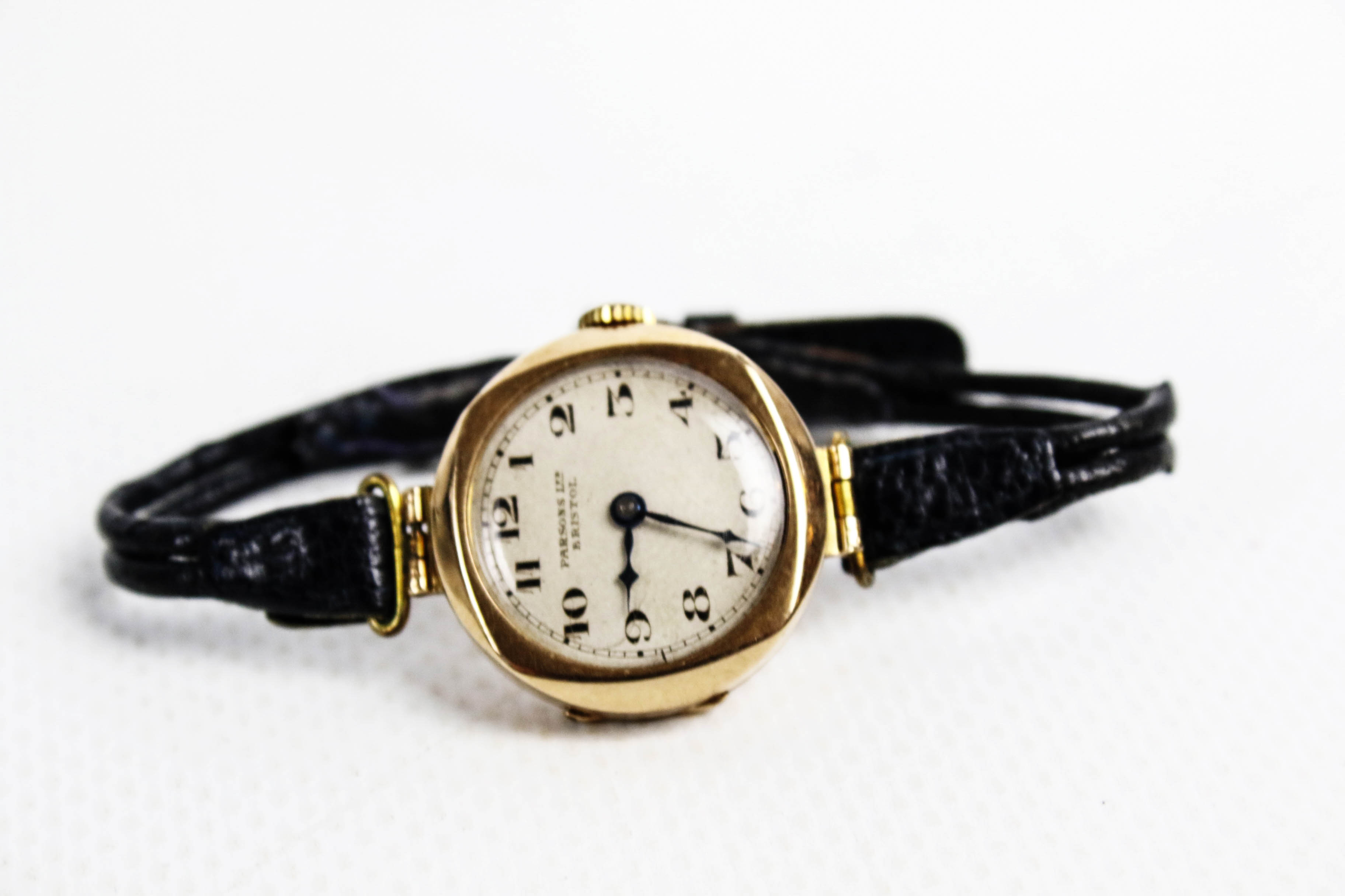 An early 20th century lady's Swiss 9ct gold cased round wristwatch, circa 1925. - Image 5 of 5