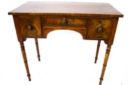 A 19th century mahogany writing table.