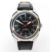 Oris, a vintage gentleman's stainless steel wristwatch.