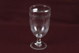 An early 20th century glass celery vase.