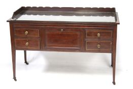 A Regency style mahogany sideboard.