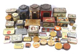 A collection of vintage tins. Comprising a range of tablet and supplement brands etc, qty 25 approx.