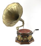 A HMV gramophone.